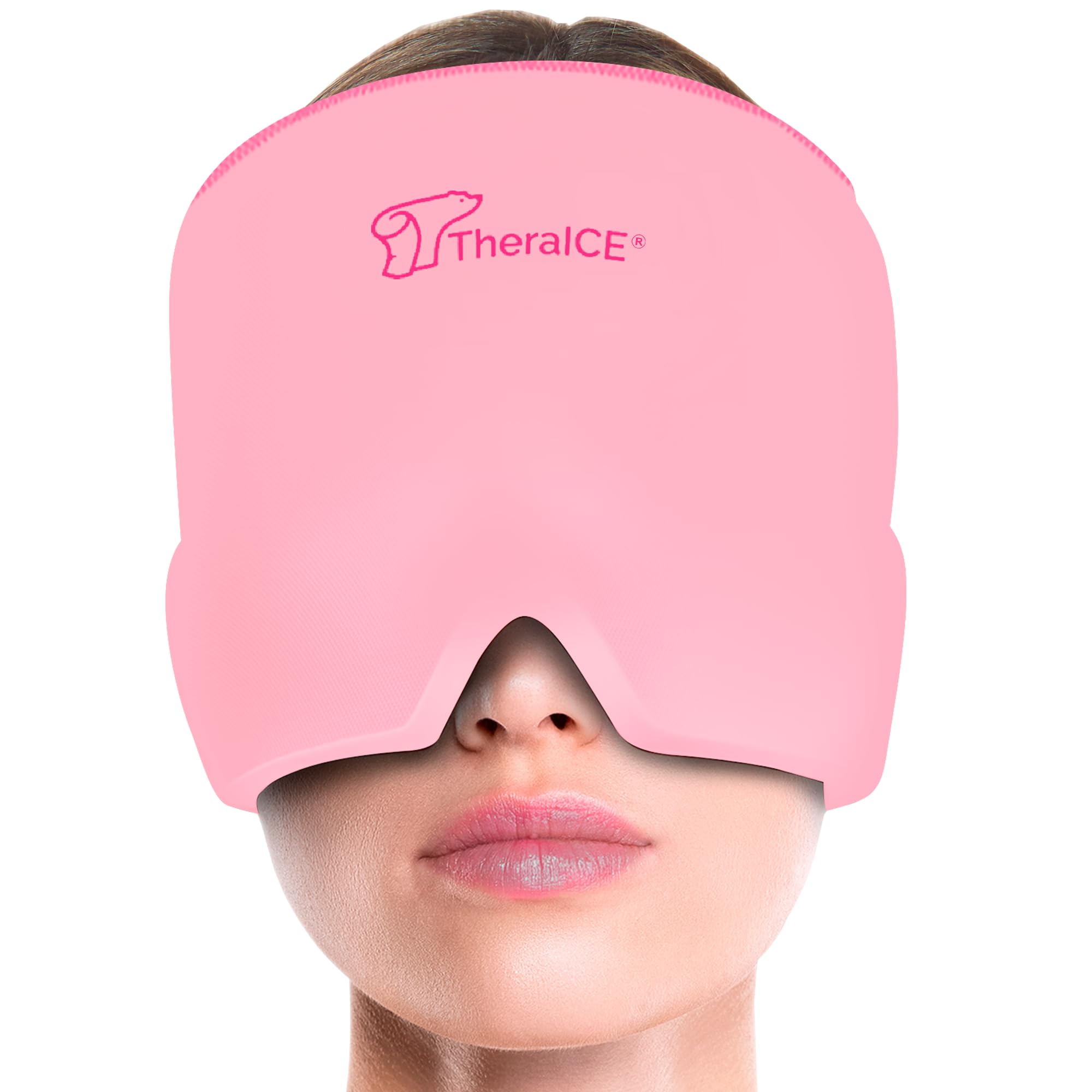 Buy now TheraICE Headache Relief Cap, Migraine Ice Pack Mask Products, Women Cooling Gel Hat, Face Cold Compress Head Wrap for Her Stress. Great Birthday Gift for Mom, Sister, Grandma, Girlfriend, & Teacher Compression 1 at indiglob india