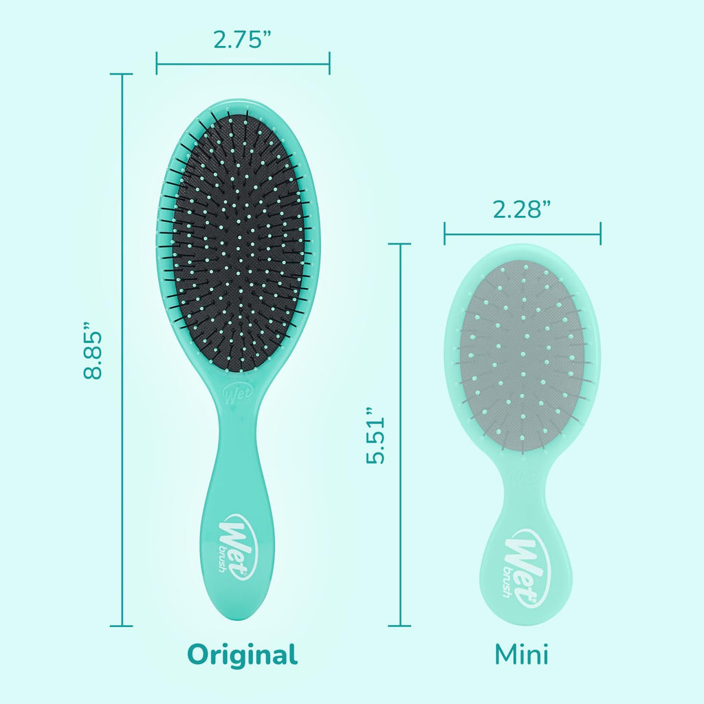 Buy now Wet Brush Original Detangler Hair Brush, Amazon Exclusive Aqua- Ultra-Soft IntelliFlex Bristles-Detangling Hairbrush Glides Through Tangles For All Hair Types (Wet Dry & Damaged Hair) - Women & Men at indiglob india