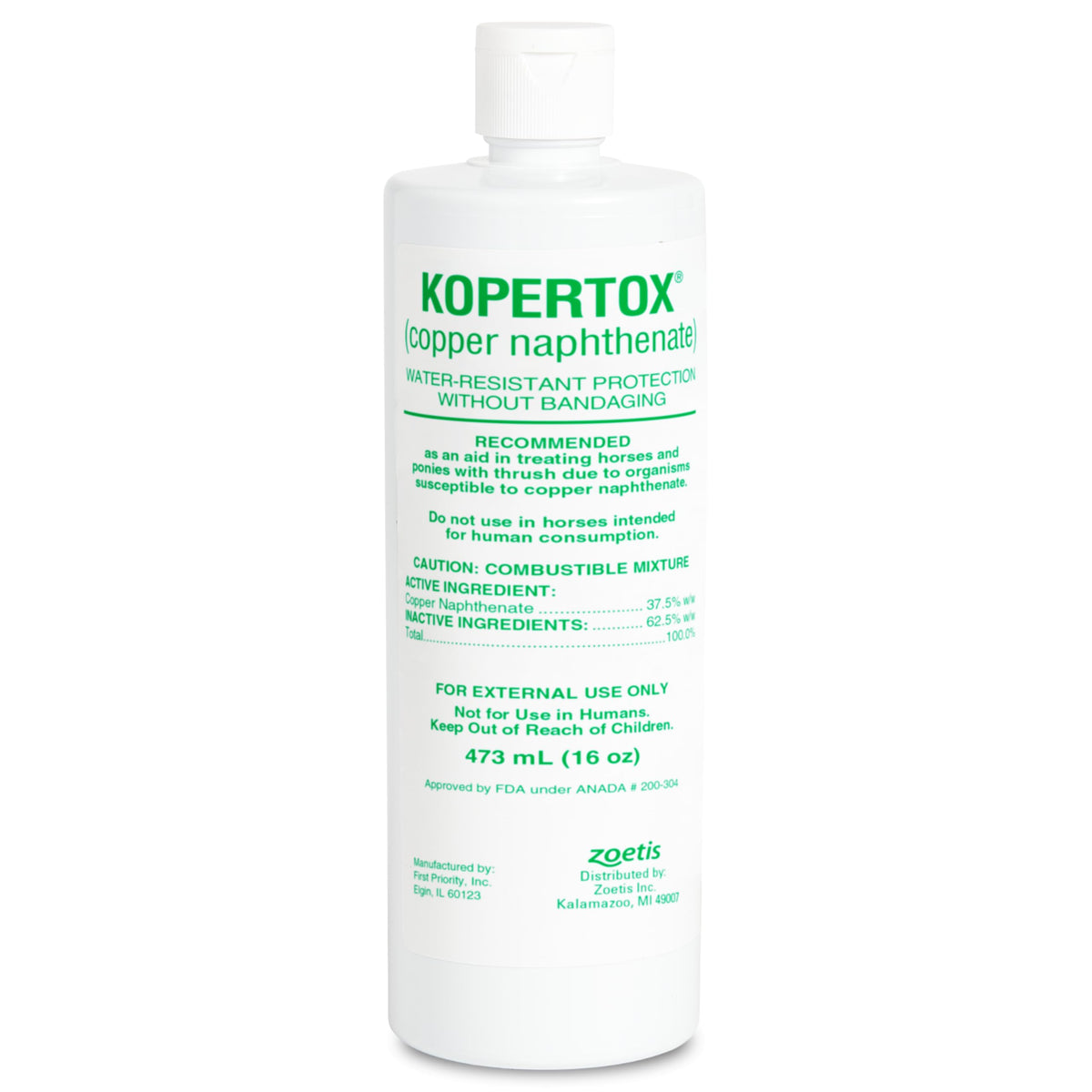 Kopertox Water-Resistant Thrush Treatment for Horses & Foals, 16 oz