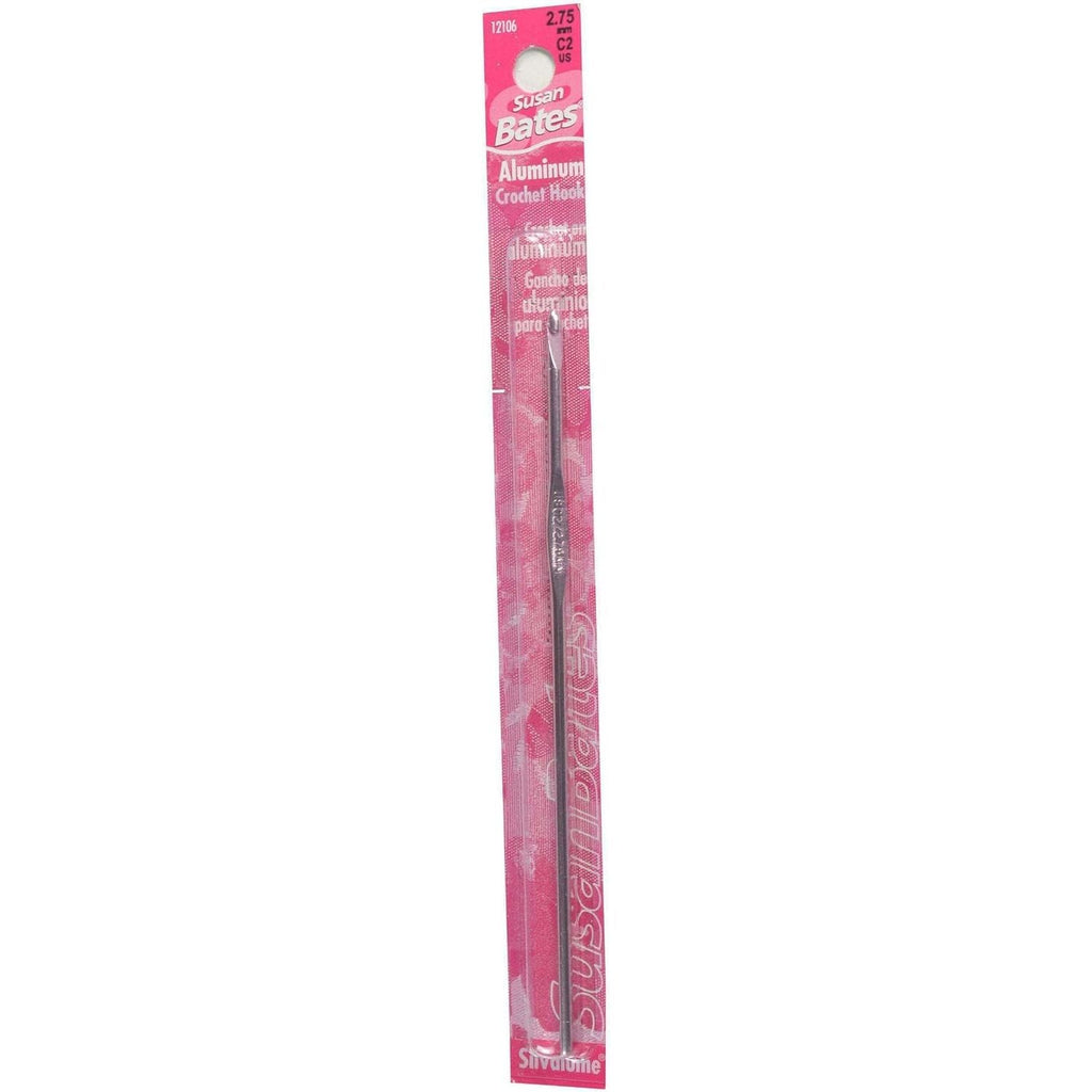 Buy now Susan Bates 5-1/2-Inch Silvalume Aluminum Crochet Hook, 5.5mm, Red at indiglob india