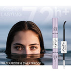 uCoolMe Lash Bond and Seal Waterproof 10ML for Lash Clusters 144Hours SuperStrong Long-Lasting Non-Irritating Eyelash Glue for DIY at Home(Black,10ML)