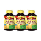 Nature Made Calcium Magnesium Zinc with Vitamin D3, 300 Tablets | Magnesium and Calcium Supplement for Bone Support, Vitamin D and Zinc Support a Healthy Immune System