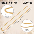 200PCS Rubber Bands, 7" *1/16" Large Rubber Bands for Office Supplies