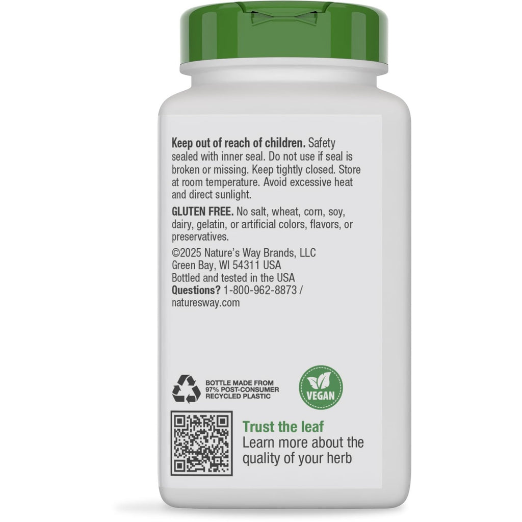 Nature's Way St. John’s Wort Capsules, 700 mg per Serving, 180 ct | Herbal Supplement Promotes a Positive Outlook*, 700 mg per 2-Capsule Serving, Non-GMO Project Verified, Vegan Capsules