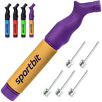 Buy now SPORTBIT Ball Pump for Sports Balls - Push & Pull Inflating System - Hand Pump for All Exercise Balls - Volleyball Pump, Basketball Inflator, Football & Soccer Ball Air Pump - Goes with 5 Needles Set at indiglob india