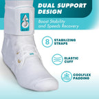 Buy now Med Spec ASO Ankle Stabilizer (Small, White) â€“ Ankle Brace for Sprained Ankle and Peroneal Tendonitis, Orthopedic Ankle Support for Men, Women, Adults, Teens and Kids, Sports Injury Recovery, 264002 at indiglob india
