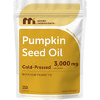 Micro Ingredients Pumpkin Seed Oil with Saw Palmetto, 75 Softgels | Cold Pressed, Pure Virgin Oil, Essential Fatty Acids & Phytosterols | Hair Growth & Prostate Health Support* | Non-GMO