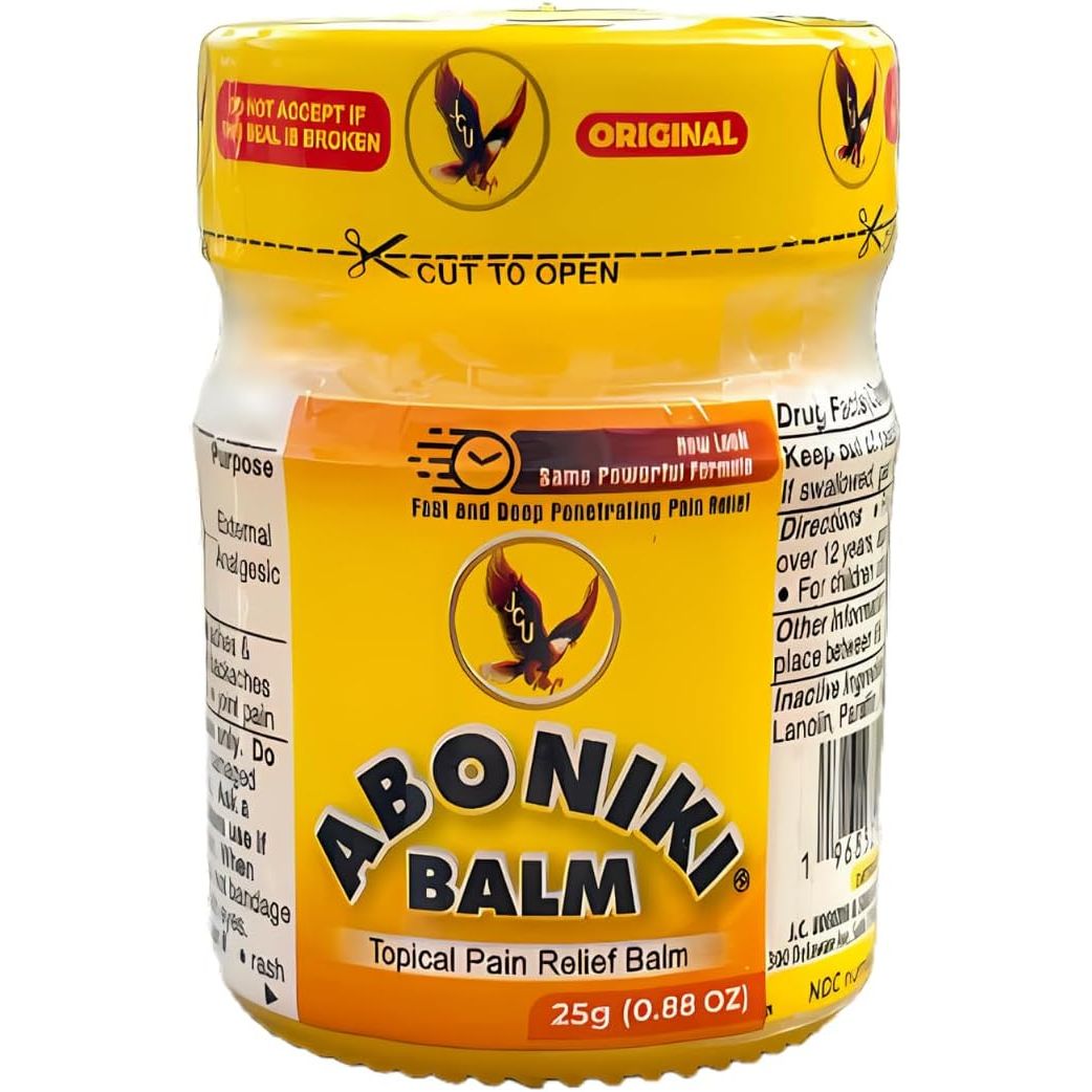 Buy now Aboniki Balm (2 Jars) â€“ Powerful Topical Pain Relief Balm for Sore Muscles and Joints. Anti-Inflammatory Muscle Rub for Lower Back, Knee, Neck, Shoulder. 1 Jar (0.88 Ounce) Original Formula â€“ Plastic Jars at indiglob india