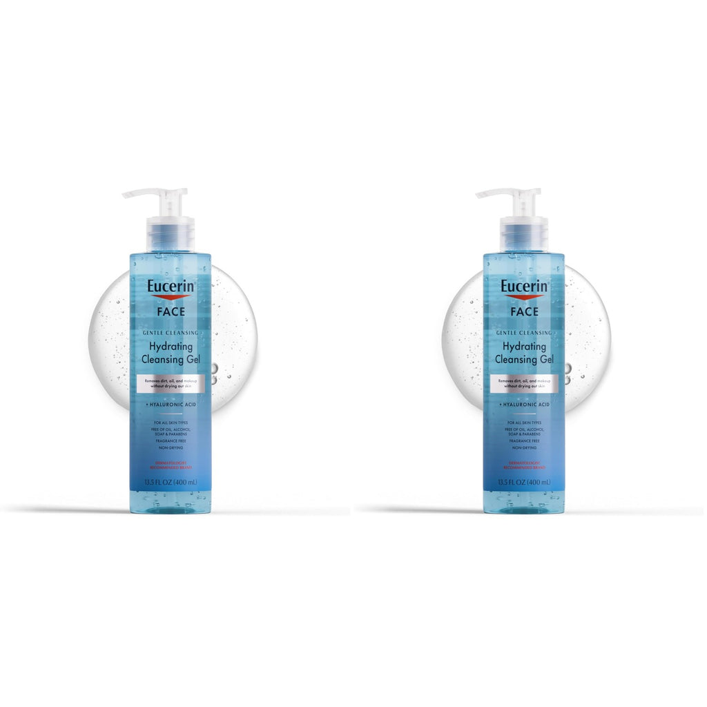 Eucerin Gentle Cleansing Hydrating Gel Cleanser, 13.5 Fl Oz Bottle