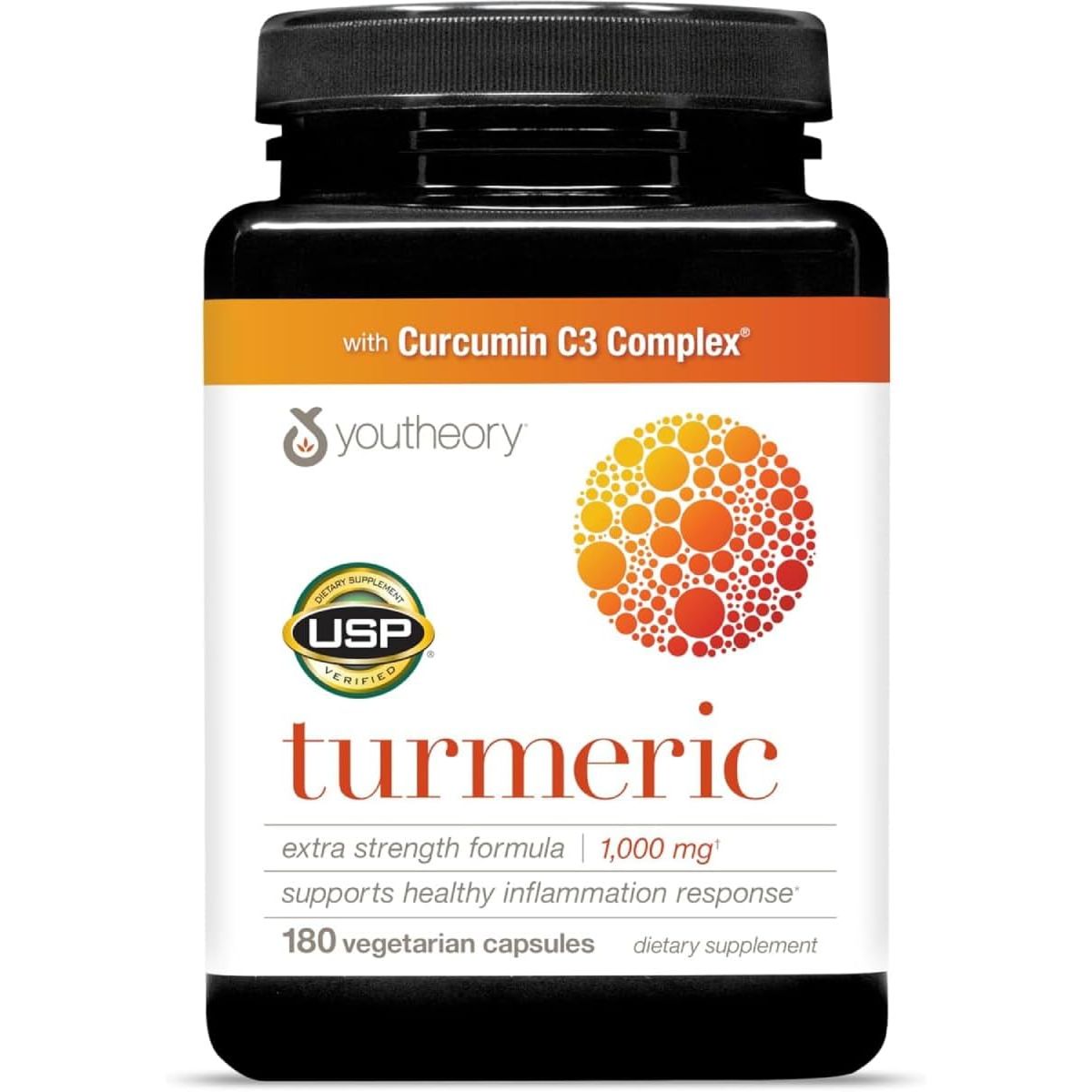 Buy now Youtheory Turmeric Extra Strength - 1,000 mg Turmeric Supplement - with 10 mg Black Pepper - Curcumin Joint Support* - Soy, Dairy & Gluten Free - 60 Vegetarian Capsules 180 Count (Pack of 1) at indiglob india