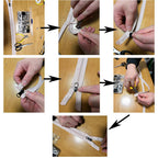 Meikeer 252Pcs Zipper Repair Kit Replacement Pulls Bags Jackets Luggage