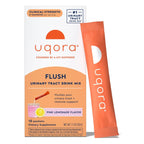 Uqora Flush, Urinary Tract Support, Pink Lemonade, 10 Packets | Urinary Tract Support* with D-Mannose, Vitamin C, B6, Potassium, Magnesium, and Calcium, Gluten-Free and Vegan