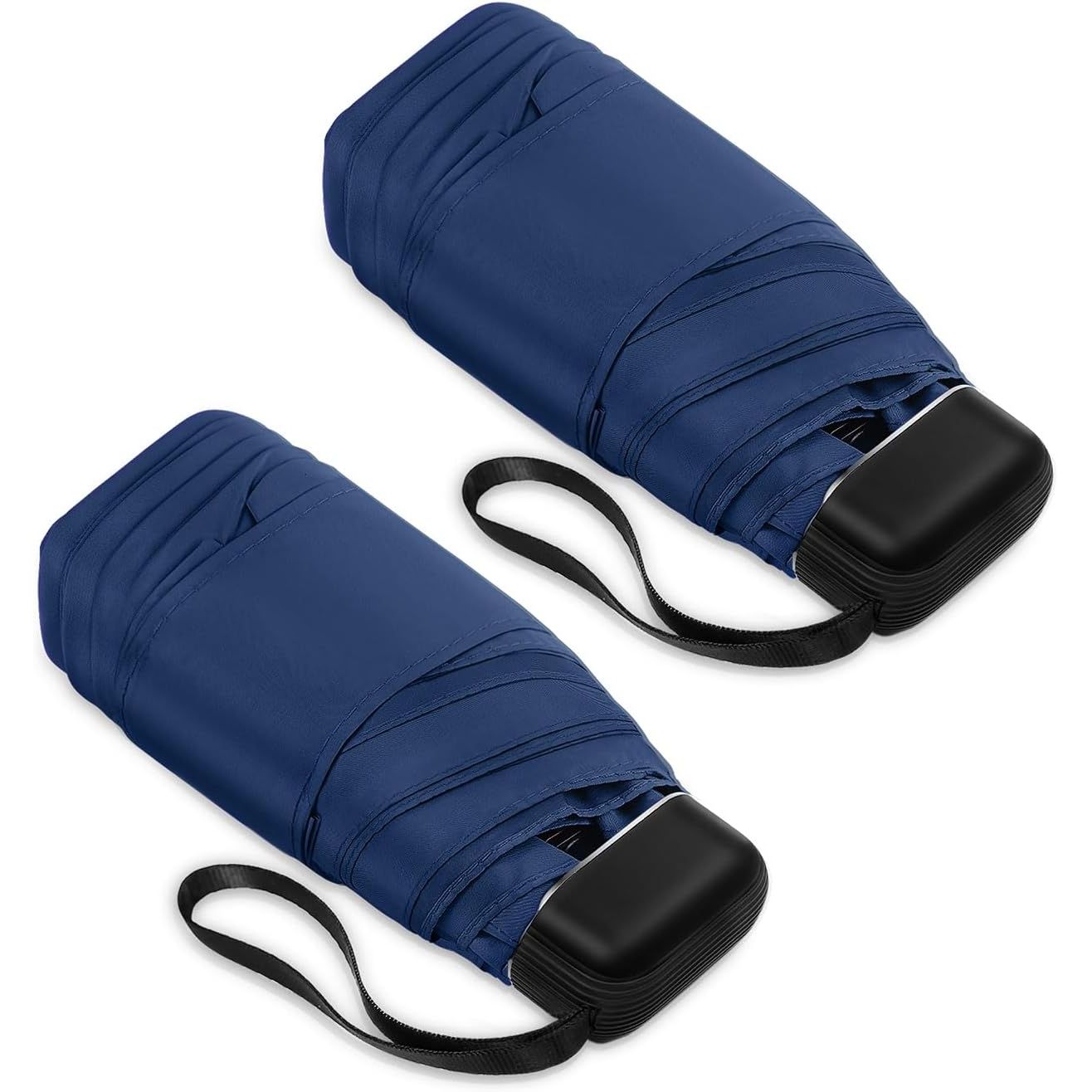 Buy now LEAGERA Mini Umbrella - Compact, Waterproof Travel Umbrella for Light Rain, Suitable for Women's Purse and Pocket 05.Dark Blue-2Pack at indiglob india