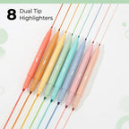 Mr. Pen- Dual Tip Bible Highlighters, 8 Pack, Pastel Colors