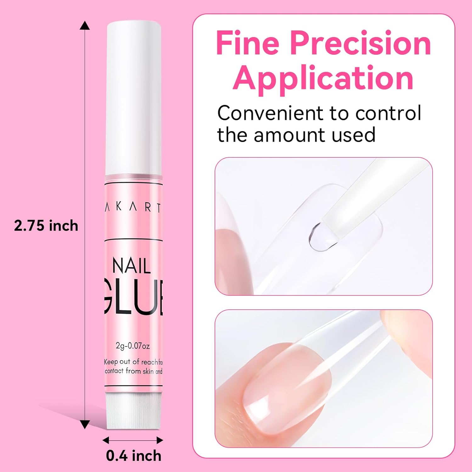 Buy now Makartt Super Strong Nail Glue for Press On Nails: Professional Acrylic Nails Nail Adhesive Bond Nail Tips Glue for Stick On Nails Long Lasting Nail Glue for Fake Nails Broken Nails Repair 10Pcs at indiglob india