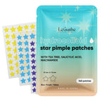 Korean Pimple Patches for Face (132 Dots) - Hydrocolloid Acne Patches & Zit Patches with Tea Tree Oil - Invisible Blemish Patches - Dermatologist Tested Korean Skin Care