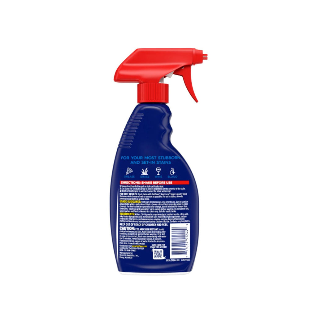 OxiClean Max Force Laundry Stain Remover Spray, 12 fl oz + 48 Fl Oz Refill Bottle Kit 60 Fl Oz Total