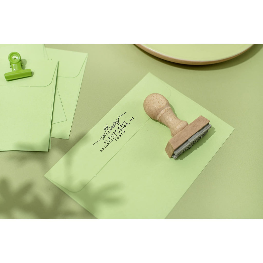 Stamp by Me | Custom Return Address Stamp - Up to 3 Designs to Choose | Personalized Self-Inking Stamp | Personalise Address Marker | Marks for Mailing | Custom Marker Self Ink