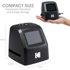 Buy now KODAK Mini Digital Film & Slide Scanner – Converts 35mm, 126, 110, Super 8 & 8mm Film to 22MP JPEG Images – Includes 2.4" LCD Screen & Easy-Load Adapters at indiglob india