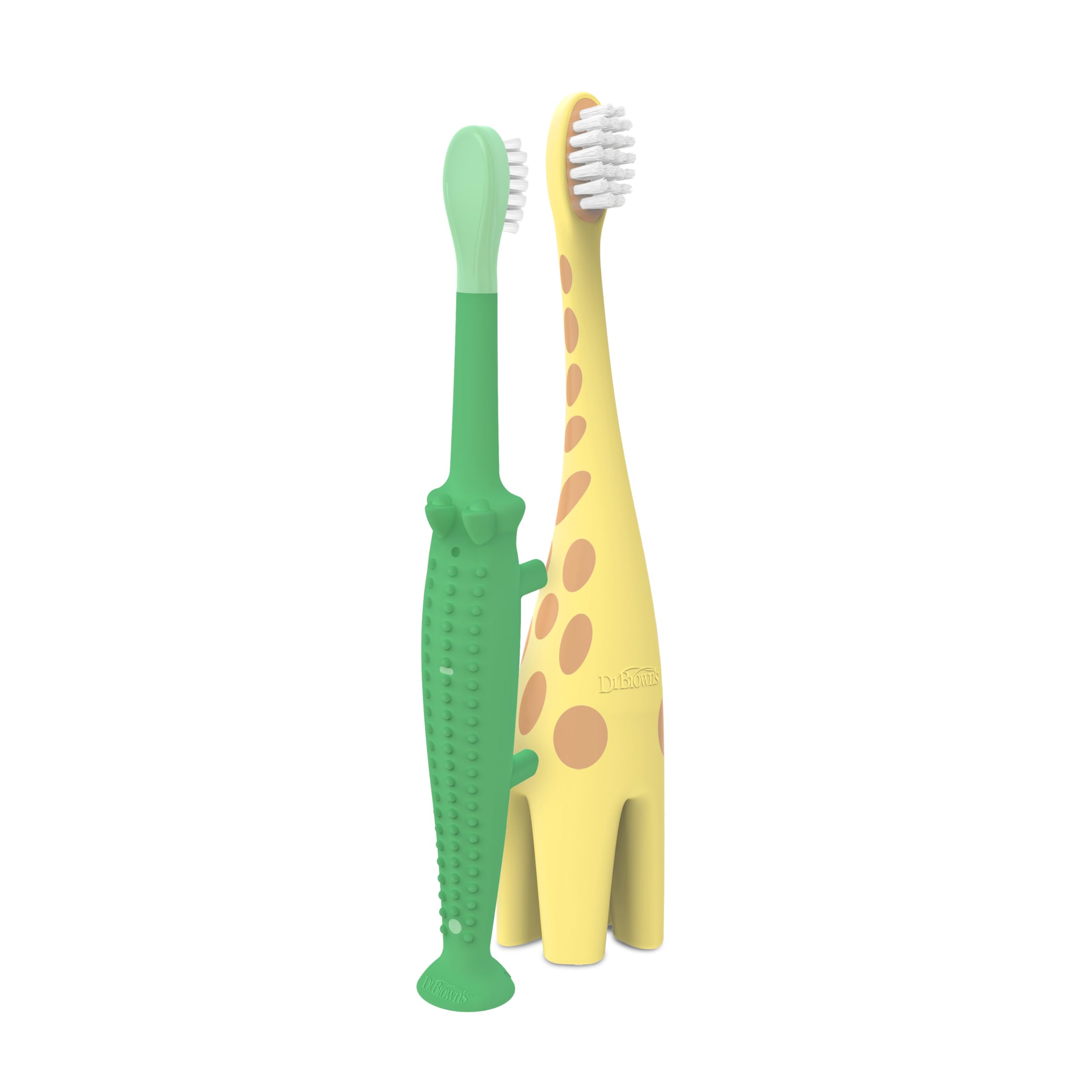 Buy now Dr. Brown's Infant-to-Toddler Toothbrush, Giraffe & Strawberry Toothpaste Set at indiglob india