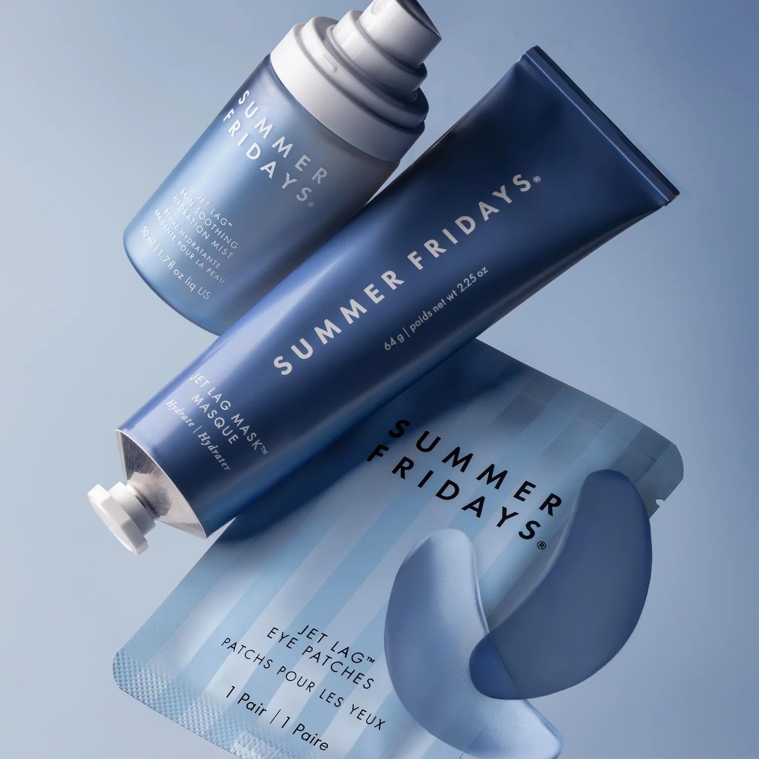 Buy now Summer Fridays Jet Lag Under Eye Patches - Hydrating & Depuffing Hydrogel Eye Masks with Caffeine & Peptides to Soothe & Refresh the Undereye Area (6 Pairs) at indiglob india