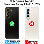 Buy now for Samsung Galaxy Z Fold 5 Case with Screen Protector & Hinge Protection, Slim Fit Shockproof Lightweight Durable Hard PC Cover Phone Case for Samsung Galaxy Z Fold 5 5G 2023, Black at indiglob india