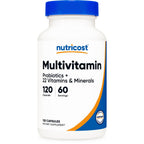Nutricost Multivitamin with Probiotics 120 Vegetarian Capsules | Packed With Vitamins & Minerals