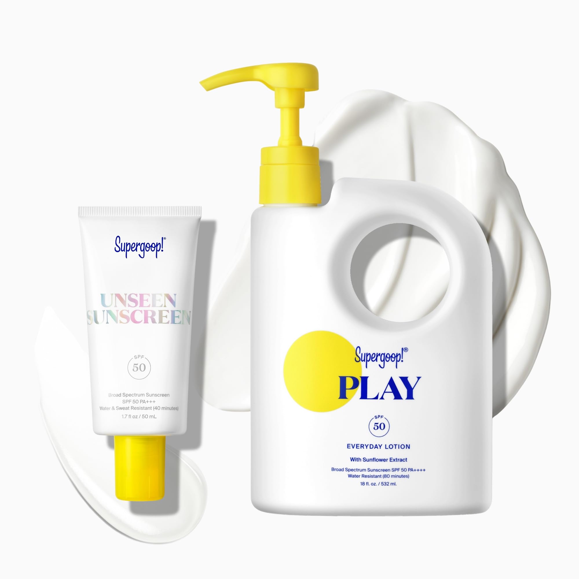 Supergoop! Unseen Sunscreen - SPF 50 - Clear & Invisible Face Sunscreen + Broad Spectrum + Makeup-Gripping Primer - Weightless, Scentless, Oil Free