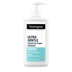 Buy now Neutrogena Ultra Gentle Cream to Foaming Face Wash for Sensitive Skin, Fragrance-Free Gentle Facial Cleanser, Hypoallergenic Skin Care, Non-Comedogenic Makeup Remover, 8.5 oz at indiglob india