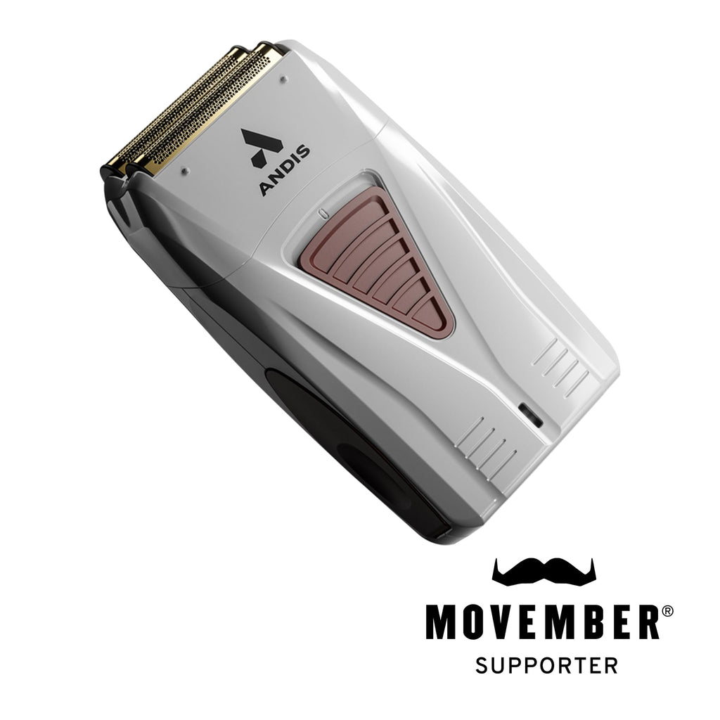 Andis TS-1 17235 Pro Foil Lithium Titanium Foil Shaver, Gray | Cord/Cordless, Smooth Shaving Cordless Shaver with Charger