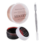 Buy now MEICOLY 3pcs SFX Special Effects Makeup Kit - Fake Nose Putty, Scar Wax, Fake Blood Scab Gel, Dark at indiglob india