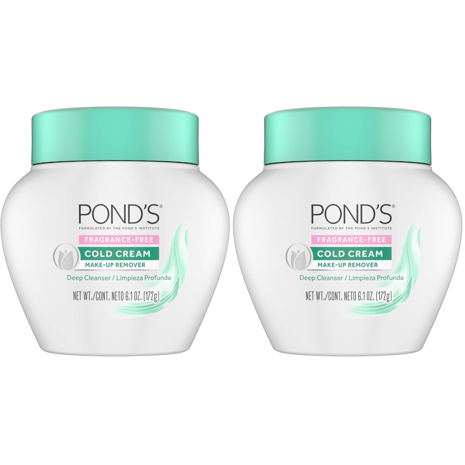 POND’S Cold Cream Cleanser, Fragrance-Free – Moisturizing Makeup Remover & Deep Cleansing Face Cream – Facial Cleanser for Soft, Radiant Skin – Dermatologist Tested, Non-Comedogenic, 6.1 oz