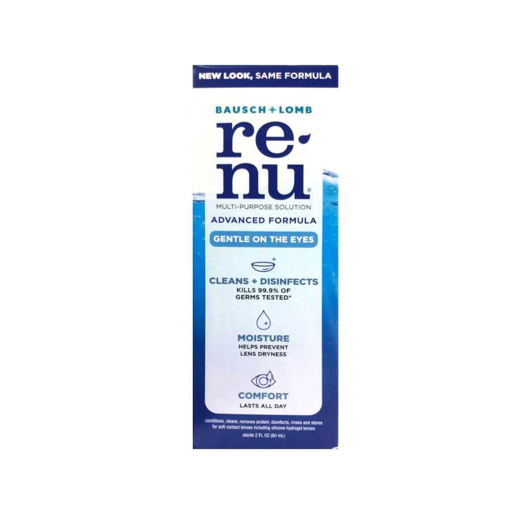 Renu Fresh Multi-Purpose Contact Lens Solution, Travel Size 2 Fl Oz (Pack of 4)…