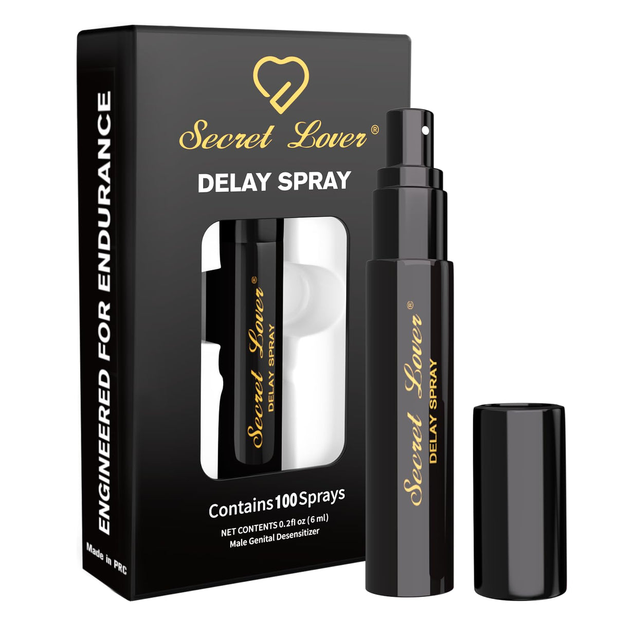 Secret Lover Delay Sprayer for Long Last Men, Fast-Acting Control Formula for Long-Lasting Performance Duration Spray, Desensitized Spray for Enhanced Sensation Support, Retardante Para Caballeros