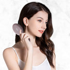 100% Genuine RHOS Folding Brush, featuring a compact design and a mirror, ideal for on-the-go styling for women.