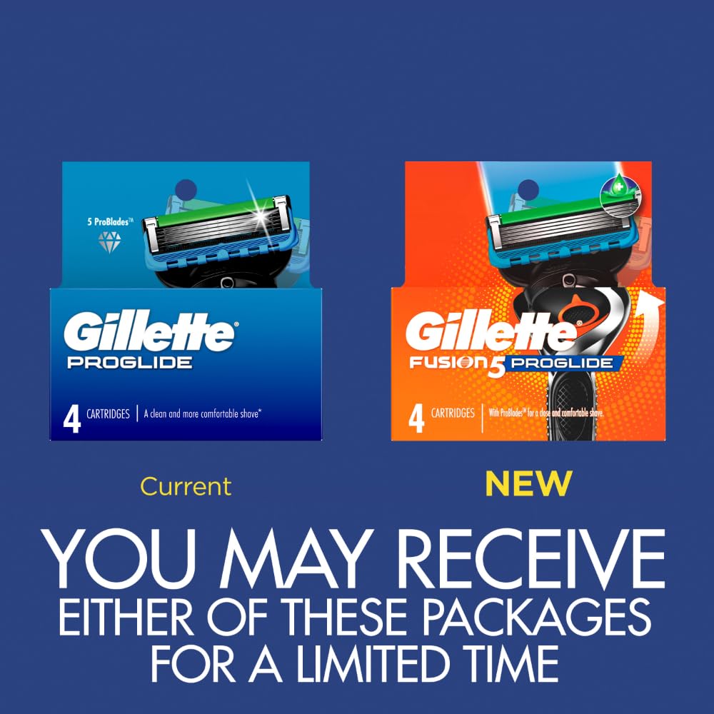 Buy now Gillette ProGlide Razor Refills for Men, 4 Razor Blade Refills at indiglob india