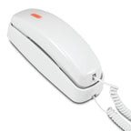 AT&T Trimline Corded Phone, No AC Power Needed, Extra Large Buttons, Visual Ringer, Lighted Keypad, 10-Number Speed Dial, Wall Mountable, White | 213
