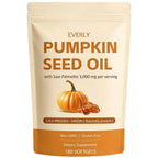 Everly Pumpkin Seed Oil with Saw Palmetto,180 Softgels