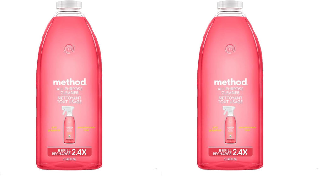 Buy now Method All-Purpose Cleaner, Pink Grapefruit, Perfect for Most Counters, Tiles, Stone, and More, 28 oz spray bottle at indiglob india