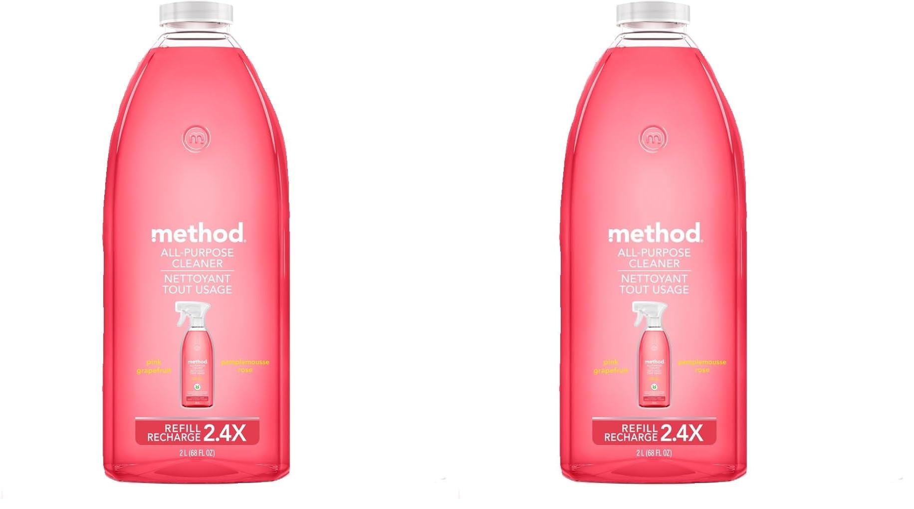 Buy now Method All-Purpose Cleaner, Pink Grapefruit, Perfect for Most Counters, Tiles, Stone, and More, 28 oz spray bottle 68 Fl Oz (Pack of 2) All Purpose Cleaner Spray at indiglob india