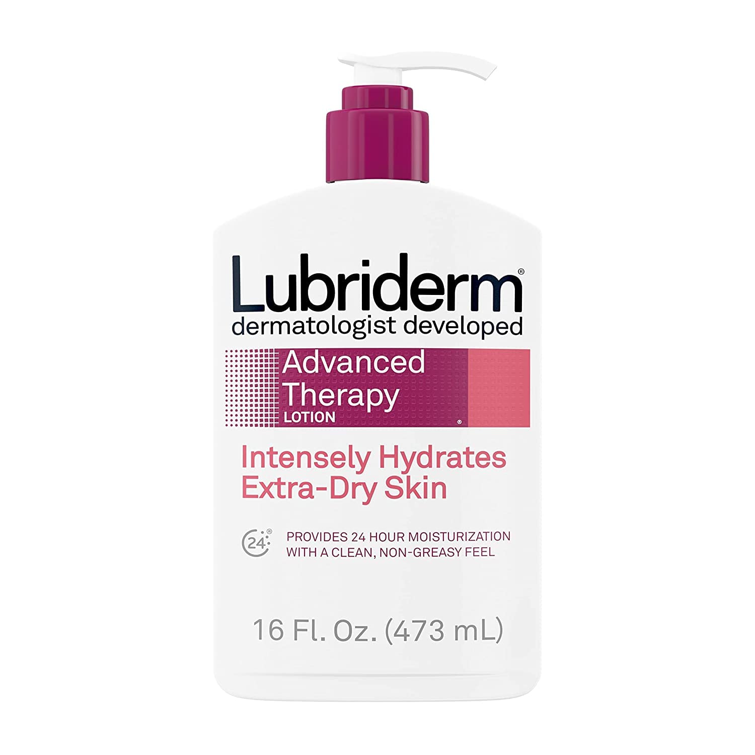 Buy now Lubriderm Advanced Therapy Moisturizing Lotion with Vitamins E and B5, Deep Hydration for Extra Dry Skin, Non-Greasy Formula, 24 fl. oz at indiglob india