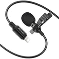 Buy now PoP voice Microphone Professional for iPhone Lavalier Lapel Omnidirectional Microphone for iPad, iPod, Condenser Mic for iPhone Audio & Video Recording, YouTube, Interview, Podcast, Vlogging(6.6 Feet) 6.6FT at indiglob india