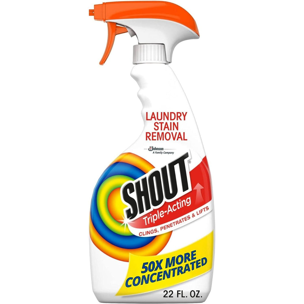 Buy now Shout Active Enzyme Laundry Stain Remover Spray, Triple-Acting Formula Clings, Penetrates, and Lifts 100+ Types of Everyday Stains - Prewash Spray 22oz 22 Ounce (Pack of 1) at indiglob india
