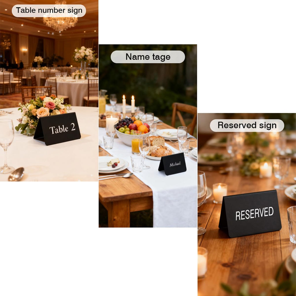 20 Pack Mini Chalkboard Signs, Food Labels for Party Buffet Catering, 4"x3"