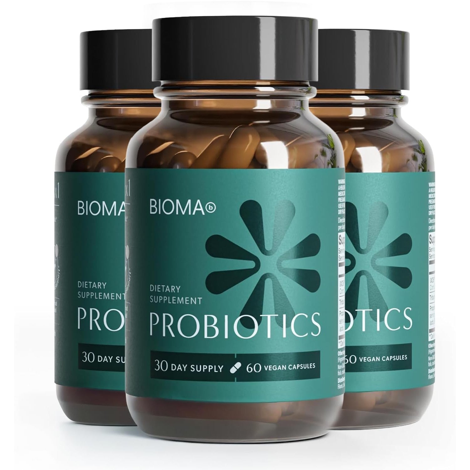 BIOMA Probiotics - Digestive Health Probiotic - Gut Support for Men & Women with Xylooligosaccharides, Tributyrin & Bifidobacterium - Vegan & Gluten Free - 180 Delayed-Release Capsules (90-Day Supply)