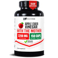 HealthFare Apple Cider Vinegar Capsules with the Mother | Raw, Organic & Unfiltered ACV | 150 Vegan Pills | Maximum Strength Supplement for Detox & Digestion | Non-GMO, Gluten-Free, Made in USA