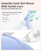 GROWNSY Official Upgraded Larger Suction Chamber and 3Pcs Silicone Tips for GROWNSY Nasal Aspirator, Nose Sucker Replacement Kit