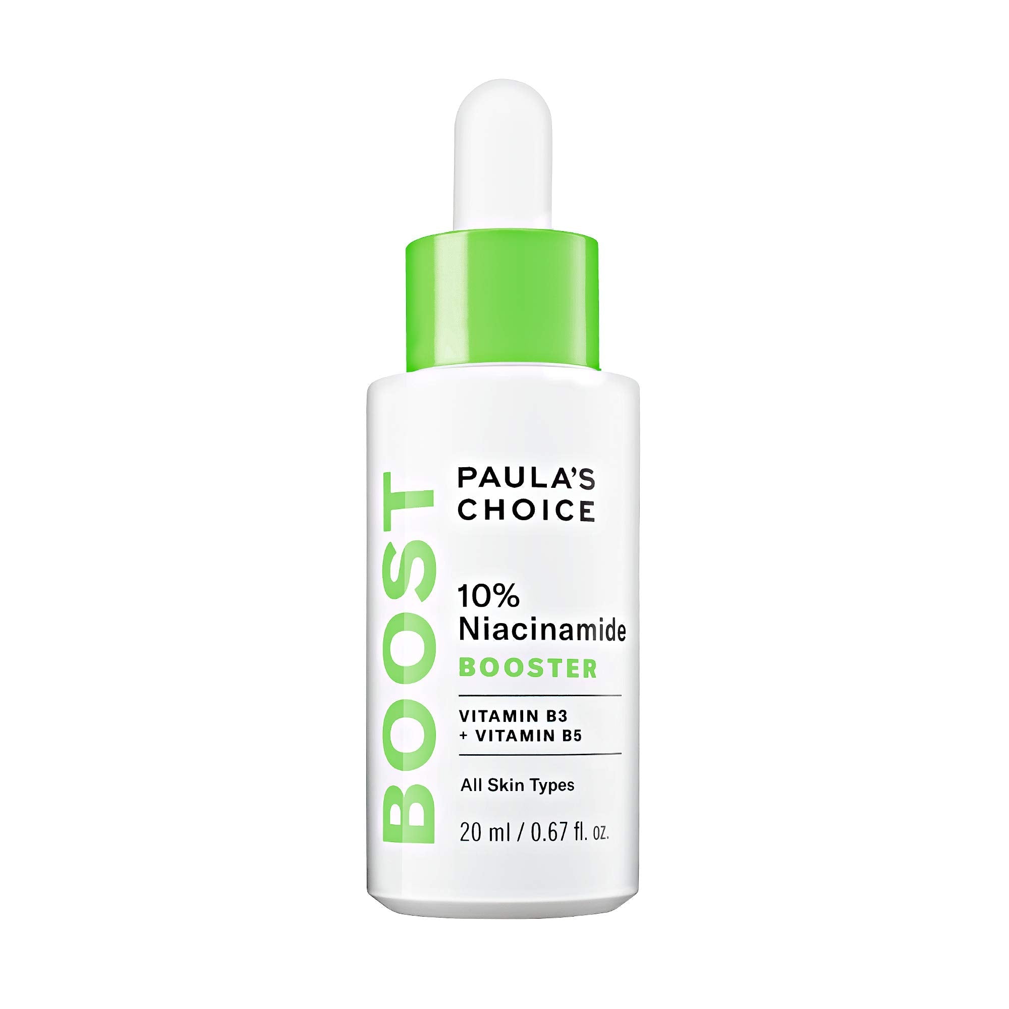 Buy now Paula's Choice BOOST 10% Niacinamide Face Serum Booster, Facial Serum with Vitamin B3, Vitamin C & Licorice Extract Serum, Pore Minimizer, All Skin Types, Fragrance-Free, 0.67oz at indiglob india