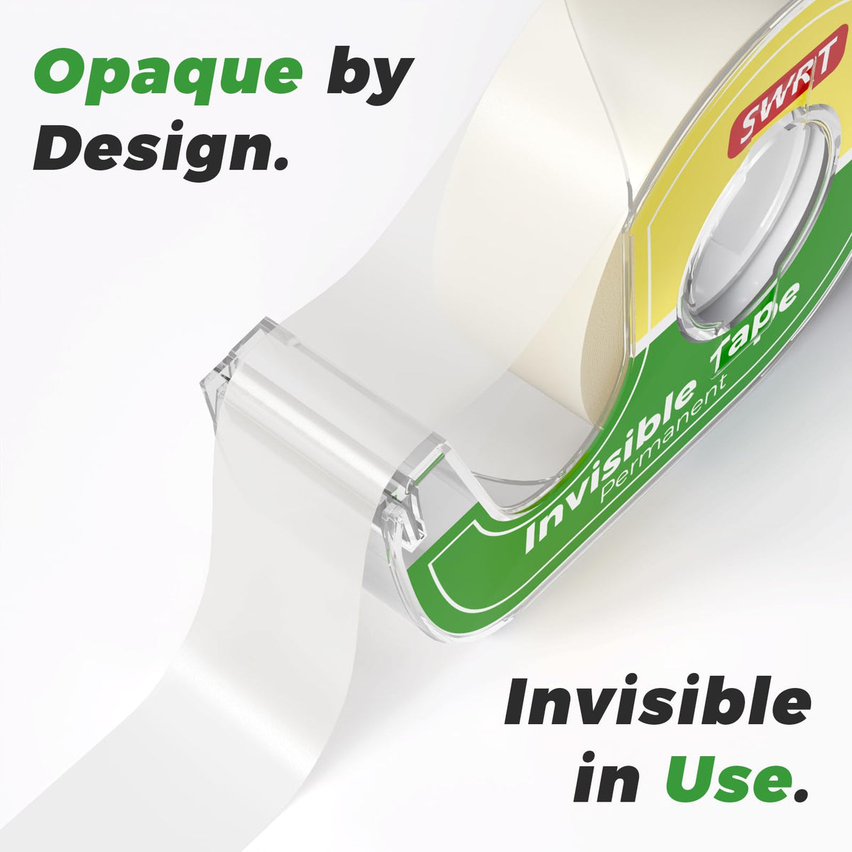 SWRT Invisible Tape Refills, 12 Rolls, 3/4 in x 800 in, Matte Finish