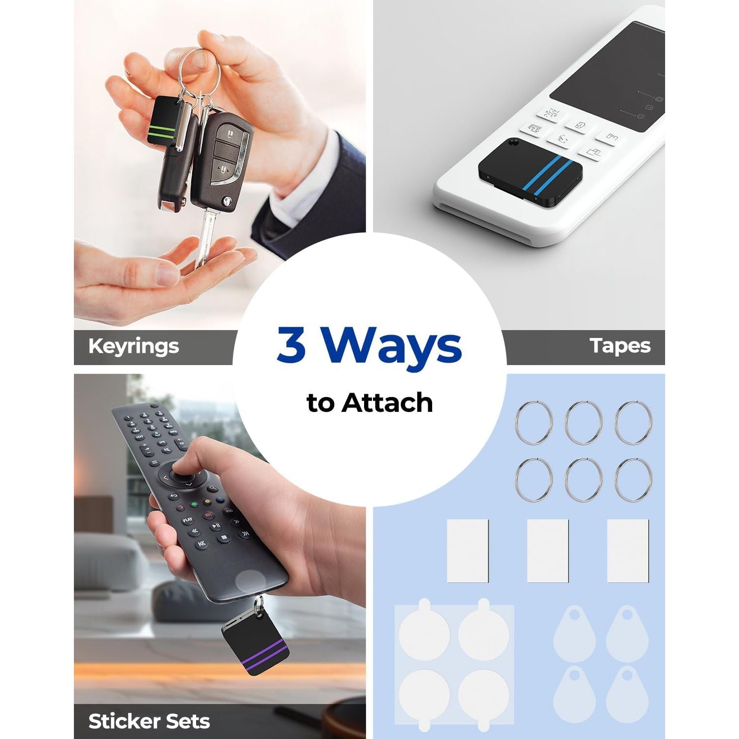 Buy now Esky Key Finder Locator with Sound, Stick-on TV Remote Control Finder, Item Locator Tags with 85dB Noise Sound 6 Receivers, Wallet Tracker Key Finders for Finding Keys, Remote Gift Idea at indiglob india